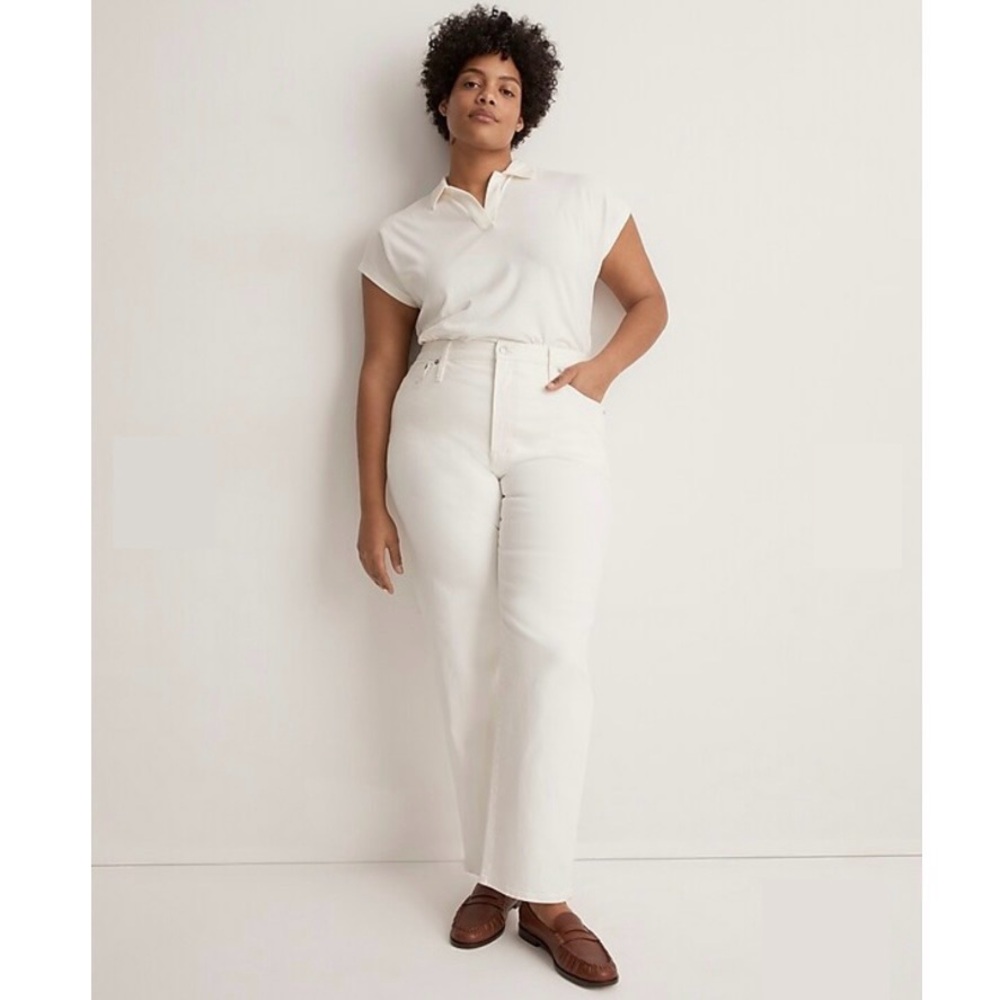 Madewell The Perfect Vintage Straight Jean in Tile White